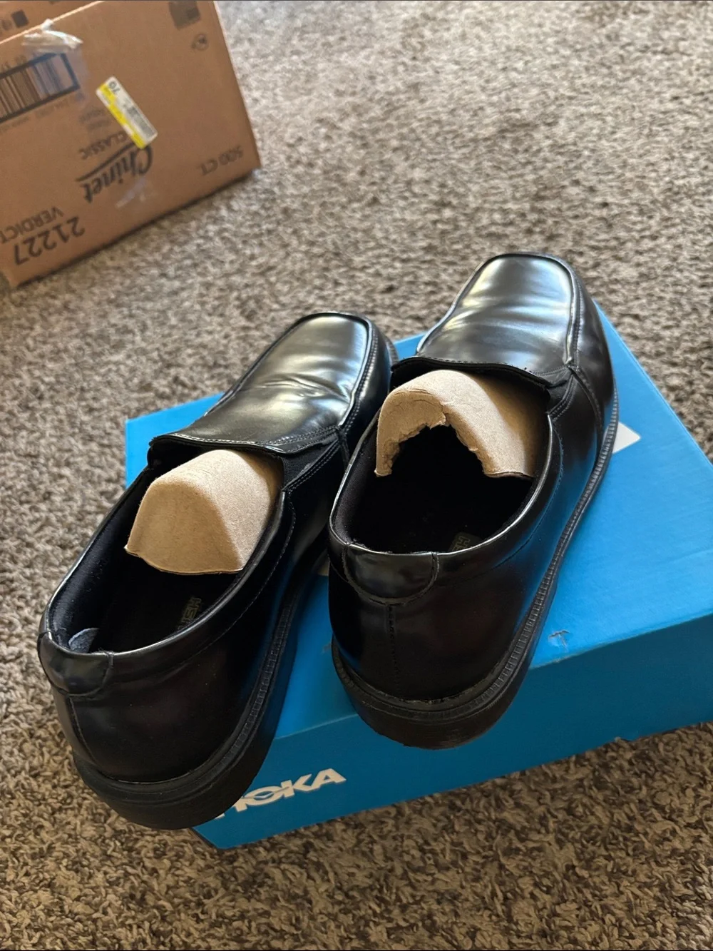 Nunn Bush Men's Black Slip-On Leather Loafers